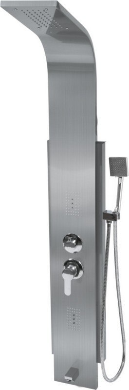 PANEL PRYSZNICOWY STEELY 6 INOX FALA PANEL PRYSZNICOWY STEELY 6 INOX FALA