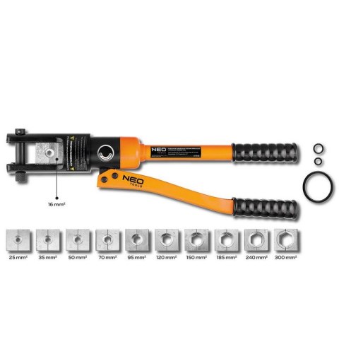 PRASKA RĘCZNA HYDRAULICZNA DO KOŃCÓWEK ELEKTRYCZ.16-300MM NEO PRASKA RĘCZNA HYDRAULICZNA DO KOŃCÓWEK ELEKTRYCZ.16-300MM NEO