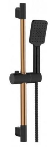 ZESTAW NATRYSKOWY NA DRĄŻKU MIDNIGHT 3F INVENA TREND, BLACK INVENA