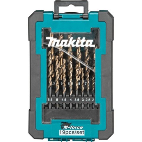 ZESTAW WIERTEŁ HSS M-FORCE DO METALU 19 SZT. MAKITA