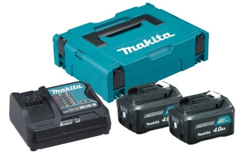 ZESTAW ZASILAJĄCY CXT 12V MAKPAC 2*4.0AH BL1041B+DC10SB MAKITA ZESTAW ZASILAJĄCY CXT 12V MAKPAC 2*4.0AH BL1041B+DC10SB MAKITA