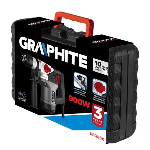 MŁOT UDAROWY SDS+ 900W WALIZKA GRAPHITE MŁOT UDAROWY SDS+ 900W WALIZKA GRAPHITE