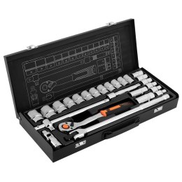 ZESTAW KLUCZY NASADOWYCH 1/2'' 25 CZĘŚCI NEO
