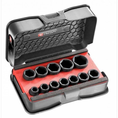 ZESTAW NASADEK UDAROWYCH 1/2'' 6-KĄTNYCH, KRÓTKICH, 10-27MM FACOM ZESTAW NASADEK UDAROWYCH 1/2'' 6-KĄTNYCH, KRÓTKICH, 10-27MM FACOM
