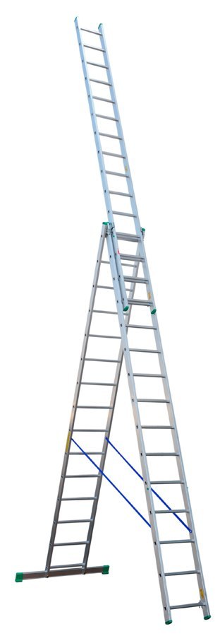 DRABINA ALUMINIOWA 3-ELEMENTOWA 1010CM 15+15+15 SZCZEBLI DRABEX DRABINA ALUMINIOWA 3-ELEMENTOWA 1010CM 15+15+15 SZCZEBLI DRABEX