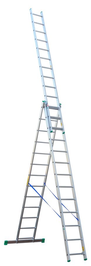 DRABINA ALUMINIOWA 3-ELEMENTOWA 897CM 13+13+13 SZCZEBLI DRABEX DRABINA ALUMINIOWA 3-ELEMENTOWA 897CM 13+13+13 SZCZEBLI DRABEX