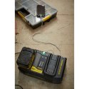 ŁADOWARKA 2-GNIAZDOWA STANLEY® FATMAX® V20 4A | Szybkie Ładowanie 18V Akumulatorów | 2 Porty | 30 Minut