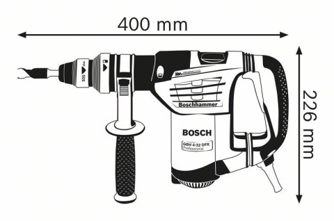 MŁOT UDAROWY OBROTOWY SDS+ GBH 4-32 DFR 900W SET+UCHWYT BOSCH MŁOT UDAROWY OBROTOWY SDS+ GBH 4-32 DFR 900W SET+UCHWYT BOSCH