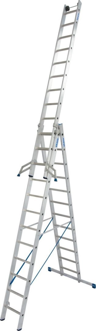 DRABINA ALUMINIOWA 3-ELEMENTOWA STABILO 3*12 SZCZEBLI KRAUSE DRABINA ALUMINIOWA 3-ELEMENTOWA STABILO 3*12 SZCZEBLI KRAUSE