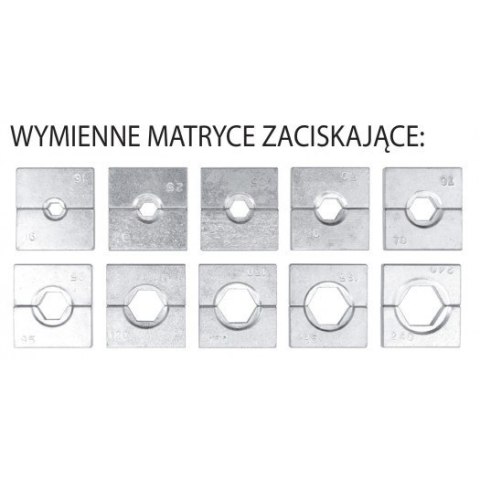 PRASKA HYDRAULICZNA, RĘCZNA DO ZACISKANIA KOŃCÓWEK 16-240MM2 YATO PRASKA HYDRAULICZNA, RĘCZNA DO ZACISKANIA KOŃCÓWEK 16-240MM2 YATO