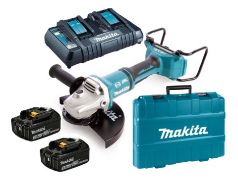 SZLIFIERKA KĄTOWA AKUMULATOROWA 230MM 2*18V 2*5.0AH MAKITA SZLIFIERKA KĄTOWA AKUMULATOROWA 230MM 2*18V 2*5.0AH MAKITA