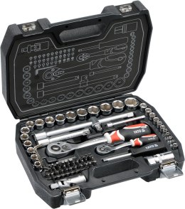 ZESTAW NARZĘDZIOWY 1/2'' 1/4' 72 CZĘŚCI M YATO