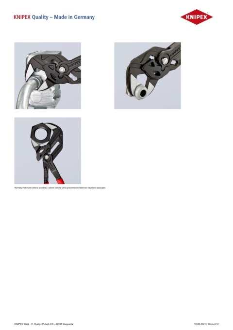 SZCZYPCE-KLUCZ OKSYDOWANE 250MM KNIPEX SZCZYPCE-KLUCZ OKSYDOWANE 250MM KNIPEX