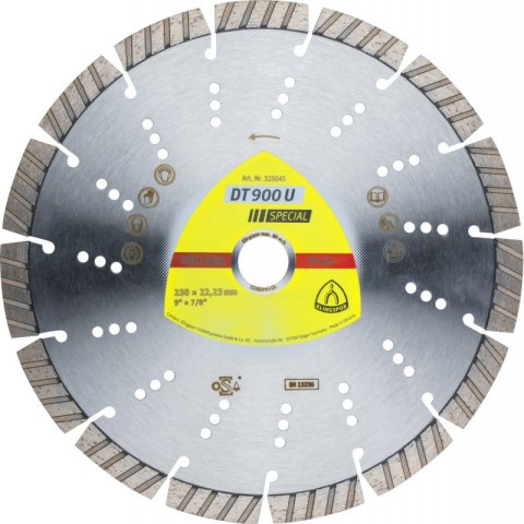 TARCZA DIAMENTOWA SEGMENTOWA DT900U 125MM 325209 KLINGSPOR TARCZA DIAMENTOWA SEGMENTOWA DT900U 125MM 325209 KLINGSPOR