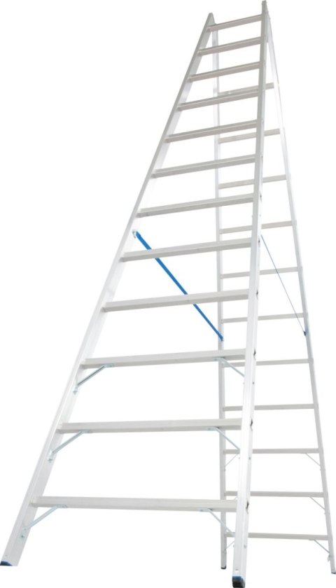 DRABINA ALUMINIOWA 2-ELEMENTOWA STABILO 2*12 SZCZEBLI KRAUSE DRABINA ALUMINIOWA 2-ELEMENTOWA STABILO 2*12 SZCZEBLI KRAUSE