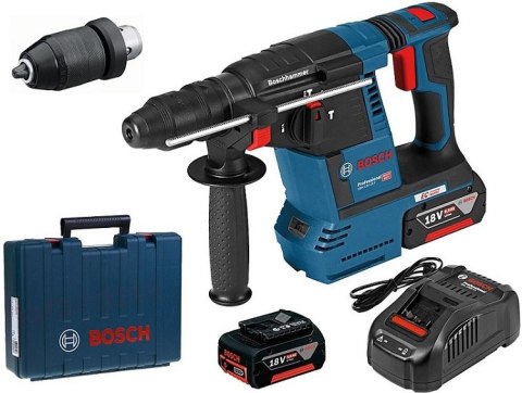 MŁOT UDAROWY OBROTOWY AKUMULATOROWY SDS+ GBH 18V-26 F 2*6.0A BOSCH MŁOT UDAROWY OBROTOWY AKUMULATOROWY SDS+ GBH 18V-26 F 2*6.0A BOSCH