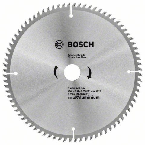 TARCZA PILARSKA ECO ALU 254*3,0/30 80T BOSCH TARCZA PILARSKA ECO ALU 254*3,0/30 80T BOSCH