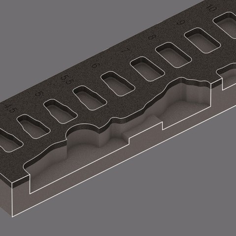 WKŁADKA PIANKOWA ZYKLOP 1/4'' 8000 A, SET 1, 37CZ. WERA WKŁADKA PIANKOWA ZYKLOP 1/4'' 8000 A, SET 1, 37CZ. WERA