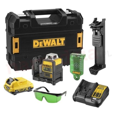 LASER LINIOWY 2-PŁASZCZYZNOWY 10.8V 2.0 AH ZIEL. WIĄZ. DEWALT LASER LINIOWY 2-PŁASZCZYZNOWY 10.8V 2.0 AH ZIEL. WIĄZ. DEWALT