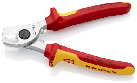 NOŻYCE DO KABLI IZOLOWANE 1000V 165MM KNIPEX NOŻYCE DO KABLI IZOLOWANE 1000V 165MM KNIPEX