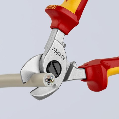 NOŻYCE DO KABLI IZOLOWANE 1000V 165MM KNIPEX NOŻYCE DO KABLI IZOLOWANE 1000V 165MM KNIPEX