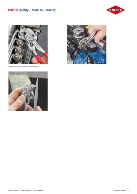 SZCZYPCE-KLUCZ MINI 125MM KNIPEX SZCZYPCE-KLUCZ MINI 125MM KNIPEX