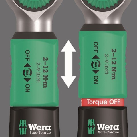 KLUCZ DYNAMOMETR. SAFE-TORQUE A 2 SET 1,1/4'',2-12 NM,23CZ. WERA KLUCZ DYNAMOMETR. SAFE-TORQUE A 2 SET 1,1/4'',2-12 NM,23CZ. WERA