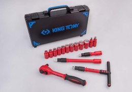 KOMPLET NASADEK IZOLOW.1/2'' 8-24MM 16 SZT.AKCESORIA,CHROM KING TONY