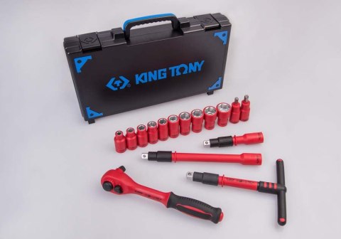 KOMPLET NASADEK IZOLOW.1/2'' 8-24MM 16 SZT.AKCESORIA,CHROM KING TONY KOMPLET NASADEK IZOLOW.1/2'' 8-24MM 16 SZT.AKCESORIA,CHROM KING TONY