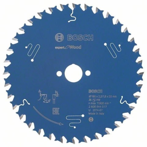 TARCZA PILARSKA EXPERT FOR WOOD 160*20*2.2 36 T BOSCH TARCZA PILARSKA EXPERT FOR WOOD 160*20*2.2 36 T BOSCH