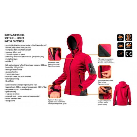 KURTKA SOFTSHELL DAMSKA XL NEO KURTKA SOFTSHELL DAMSKA XL NEO