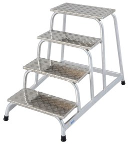 SCHODKI MONTAŻOWE ALUMINIOWE STABILO 4 STOPNIE KRAUSE