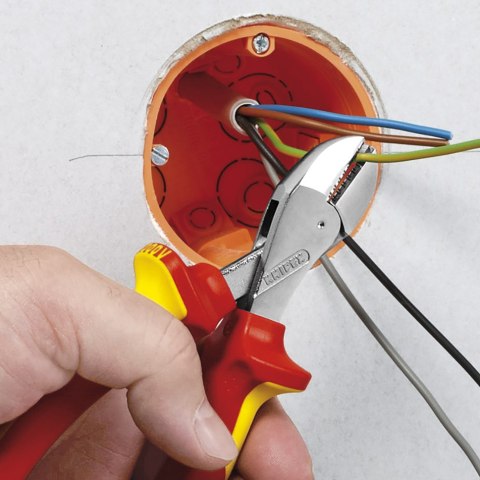 SZCZYPCE TNĄCE BOCZNE X-CUT 160MM,WYSOKIE PRZEŁOŻENIE DŹWIGN KNIPEX SZCZYPCE TNĄCE BOCZNE X-CUT 160MM,WYSOKIE PRZEŁOŻENIE DŹWIGN KNIPEX