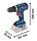 WIERTARKO-WKRĘTARKA AKU. UDAROWA GSB 18V-60C 2*5.0AH L-BOXX BOSCH