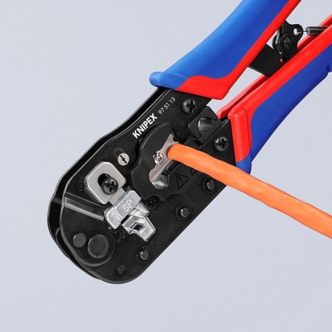 SZCZYPCE DO ZAGNIATANIA ZŁĄCZY TYPU WESTERN RJ45 KNIPEX SZCZYPCE DO ZAGNIATANIA ZŁĄCZY TYPU WESTERN RJ45 KNIPEX