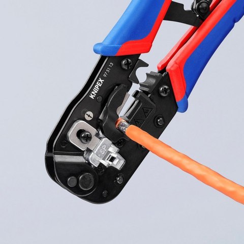 SZCZYPCE DO ZAGNIATANIA ZŁĄCZY TYPU WESTERN RJ45 KNIPEX SZCZYPCE DO ZAGNIATANIA ZŁĄCZY TYPU WESTERN RJ45 KNIPEX