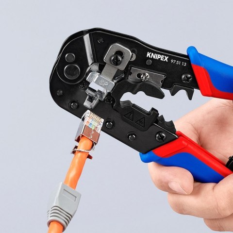 SZCZYPCE DO ZAGNIATANIA ZŁĄCZY TYPU WESTERN RJ45 KNIPEX SZCZYPCE DO ZAGNIATANIA ZŁĄCZY TYPU WESTERN RJ45 KNIPEX