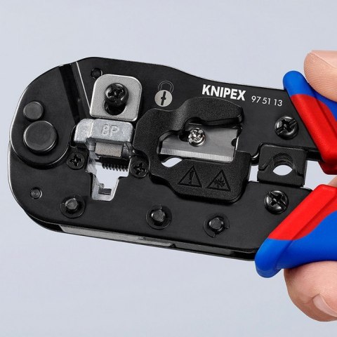 SZCZYPCE DO ZAGNIATANIA ZŁĄCZY TYPU WESTERN RJ45 KNIPEX SZCZYPCE DO ZAGNIATANIA ZŁĄCZY TYPU WESTERN RJ45 KNIPEX