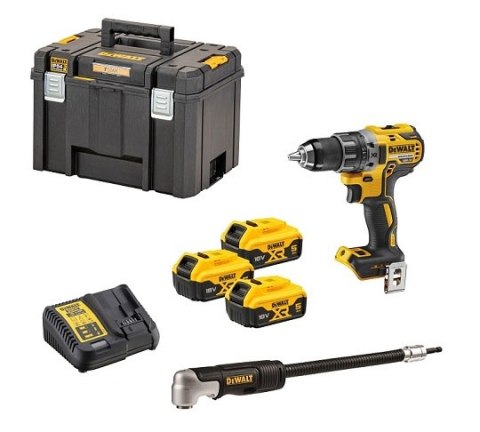 WIERTARKO-WKRĘTARKA AKUMULATOROWA BL 18V 3*5.0AH + ACC DEWALT WIERTARKO-WKRĘTARKA AKUMULATOROWA BL 18V 3*5.0AH + ACC DEWALT