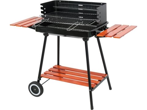 GRILL WĘGLOWY Z PÓŁKAMI, RUSZT 53X33CM LUND GRILL WĘGLOWY Z PÓŁKAMI, RUSZT 53X33CM LUND