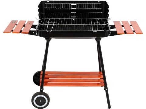 GRILL WĘGLOWY Z PÓŁKAMI, RUSZT 53X33CM LUND GRILL WĘGLOWY Z PÓŁKAMI, RUSZT 53X33CM LUND
