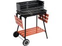 GRILL WĘGLOWY Z PÓŁKAMI, RUSZT 53X33CM LUND