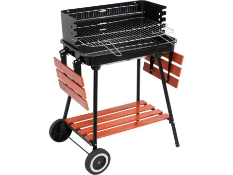 GRILL WĘGLOWY Z PÓŁKAMI, RUSZT 53X33CM LUND GRILL WĘGLOWY Z PÓŁKAMI, RUSZT 53X33CM LUND