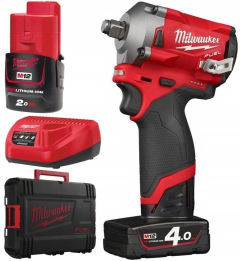 KLUCZ UDAROWY AKUM. 3/8'' M12FIW38-422X 1*4.0AH 1*2.0AH MILWAUKEE KLUCZ UDAROWY AKUM. 3/8'' M12FIW38-422X 1*4.0AH 1*2.0AH MILWAUKEE