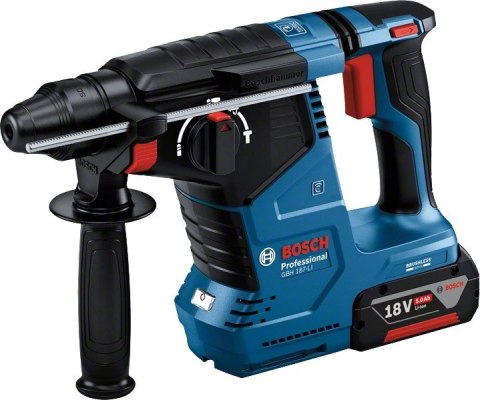 MŁOT UDAROWY OBROTOWY AKUMULATOROWY SDS+ GBH 187-LI 2*5.0AH BOSCH MŁOT UDAROWY OBROTOWY AKUMULATOROWY SDS+ GBH 187-LI 2*5.0AH BOSCH
