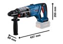 MŁOT UDAROWY OBROTOWY AKUMULATOROWY SDS+ GBH 18V-28DC 0*AH L BOSCH