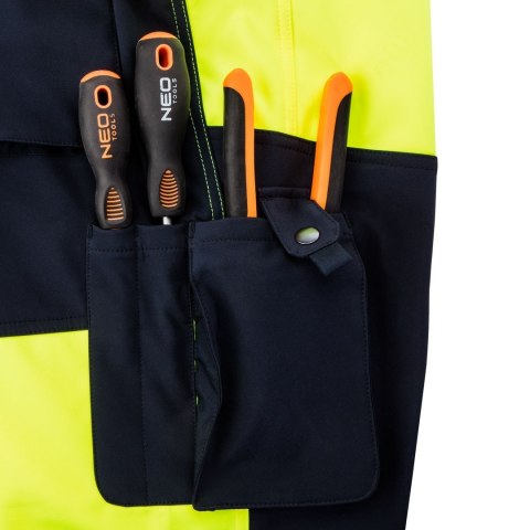 SPODNIE ROBOCZE DO PASA OSTRZEGAWCZE SOFTSHELL,ŻÓŁTE, ROZ.XL NEO SPODNIE ROBOCZE DO PASA OSTRZEGAWCZE SOFTSHELL,ŻÓŁTE, ROZ.XL NEO