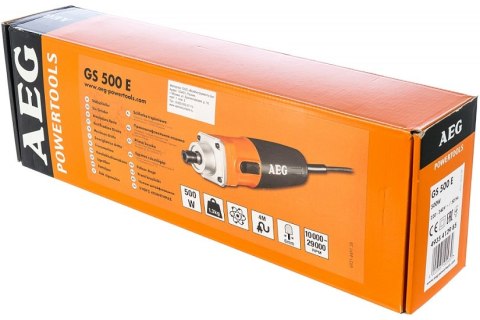 SZLIFIERKA PROSTA AEG 500W GS500E UN SZLIFIERKA PROSTA AEG 500W GS500E UN