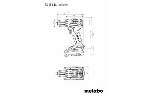 WIERTARKO-WKRĘTARKA AKUMULATOROWA 18V BS 18 L BL METABO WIERTARKO-WKRĘTARKA AKUMULATOROWA 18V BS 18 L BL METABO