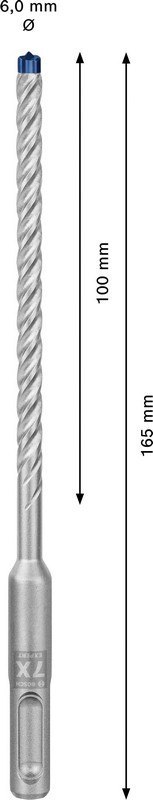 WIERTŁO DO MŁOTKÓW SDS+ 7X EXPERT 6*100/165MM 50 SZT. BOSCH WIERTŁO DO MŁOTKÓW SDS+ 7X EXPERT 6*100/165MM 50 SZT. BOSCH